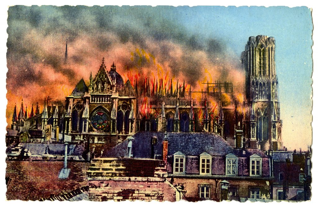 The Cathedral was heavily damaged